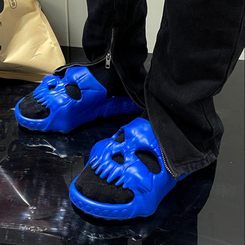 Women'S Shoes Cloud - Summer Men Skull Slipper Y2k Cloud