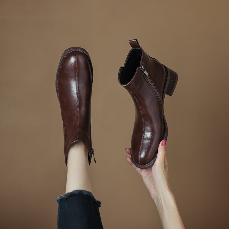 SIMLOVEYO Classic Female Ankle - đánh giá và giá Block Heel Ankle Boots