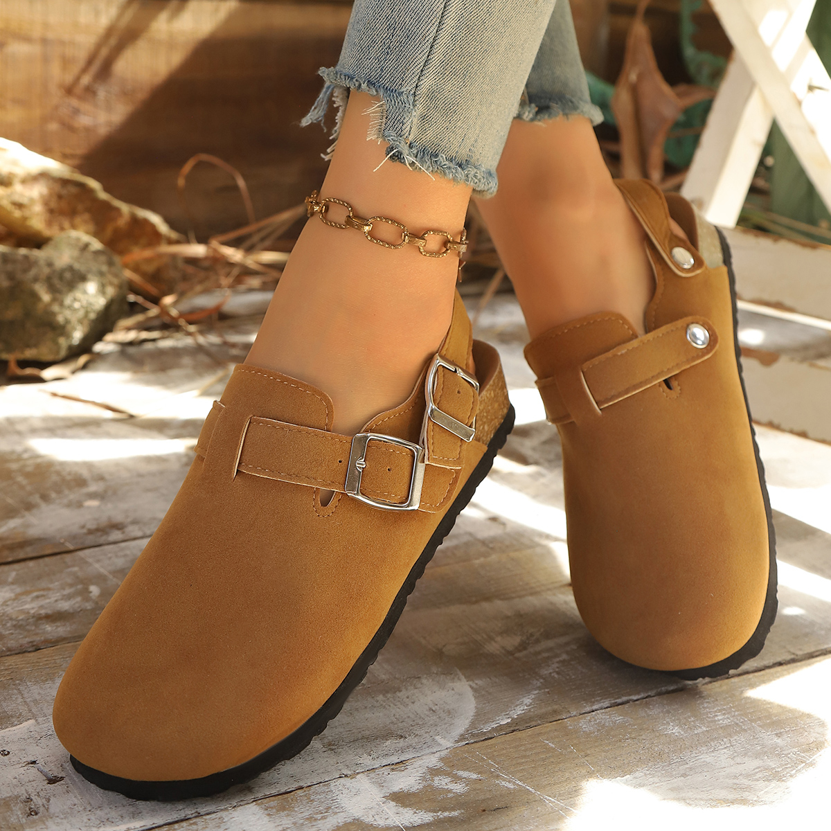 Litfun Suede Women's Clogs wit - đánh giá và giá Women'S Shoes With Arch Support