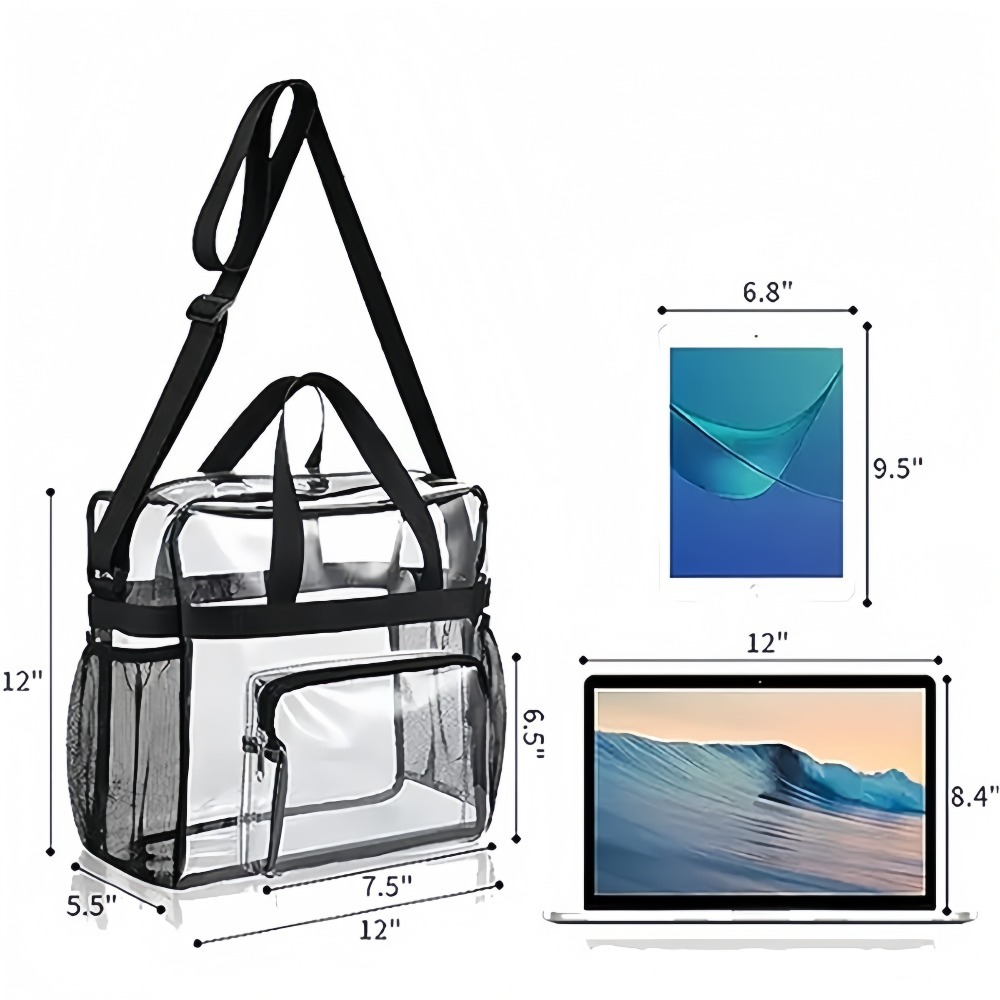 Clear Tote Bag Heavy Duty Plas - đánh giá và giá Women Shoes Zipper