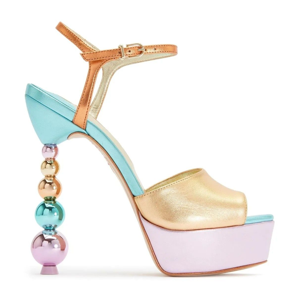 Sweet Pastel Leather Platform  - đánh giá và giá Block Heel Ankle Boots