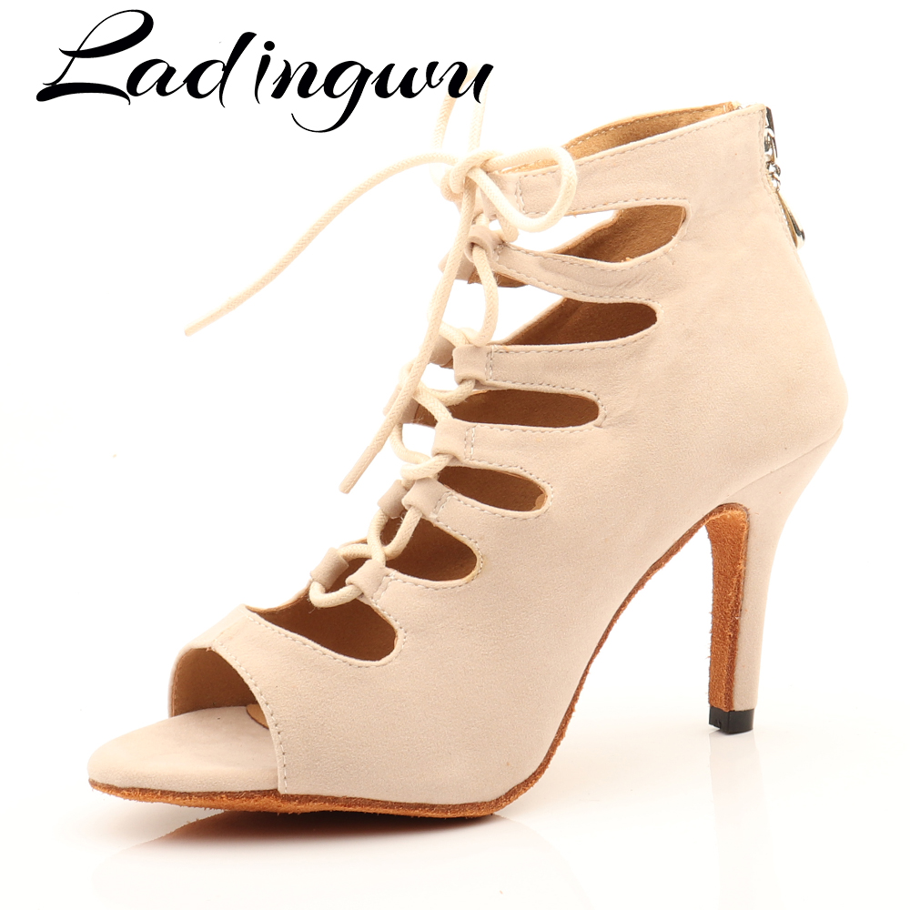 Ladingwu Beige Suede High-top  - đánh giá và giá Women'S Shoes Z
