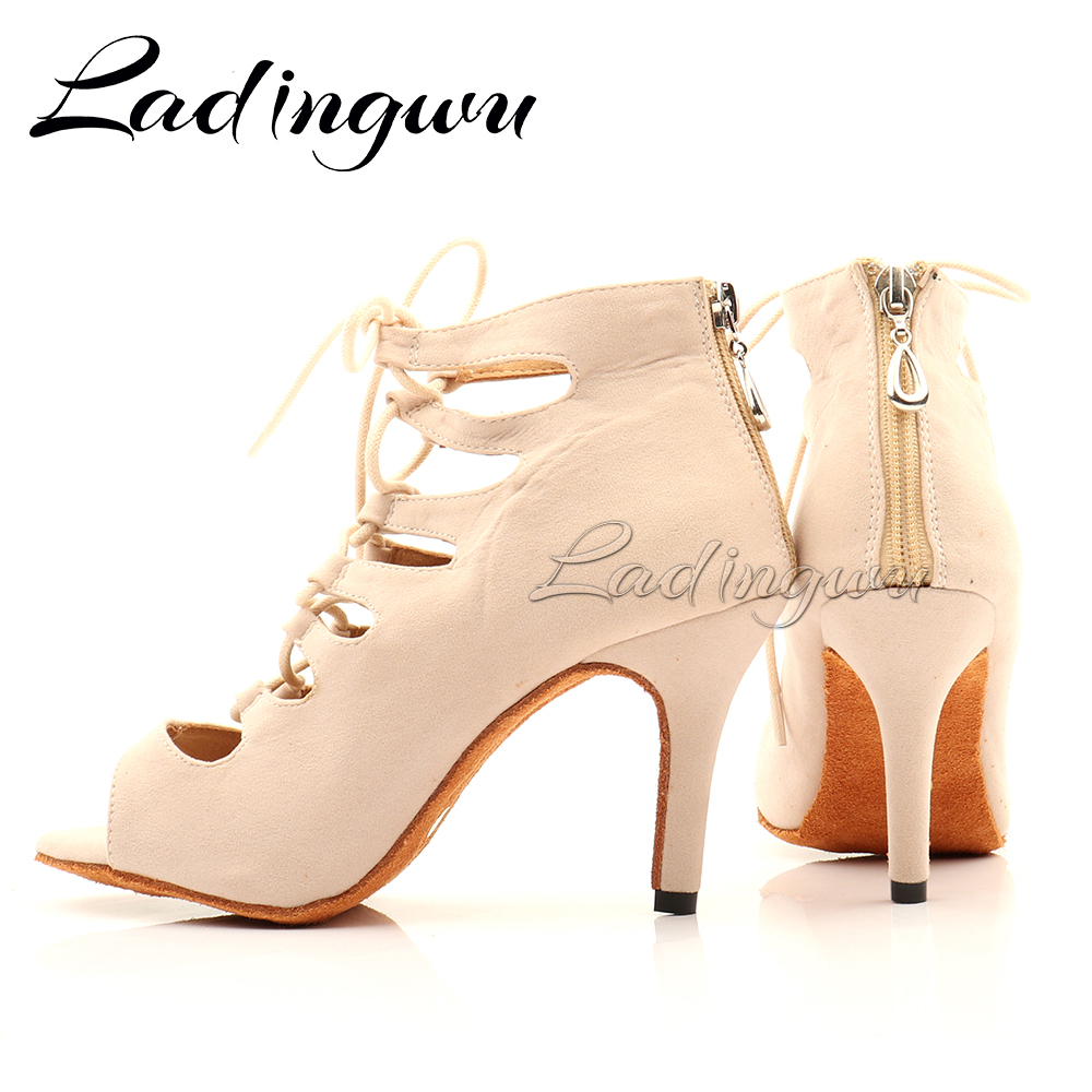 Ladingwu Beige Suede High-top  - đánh giá và giá Women'S Shoes Z