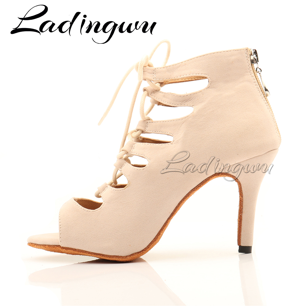 Ladingwu Beige Suede High-top  - đánh giá và giá Women'S Shoes Z