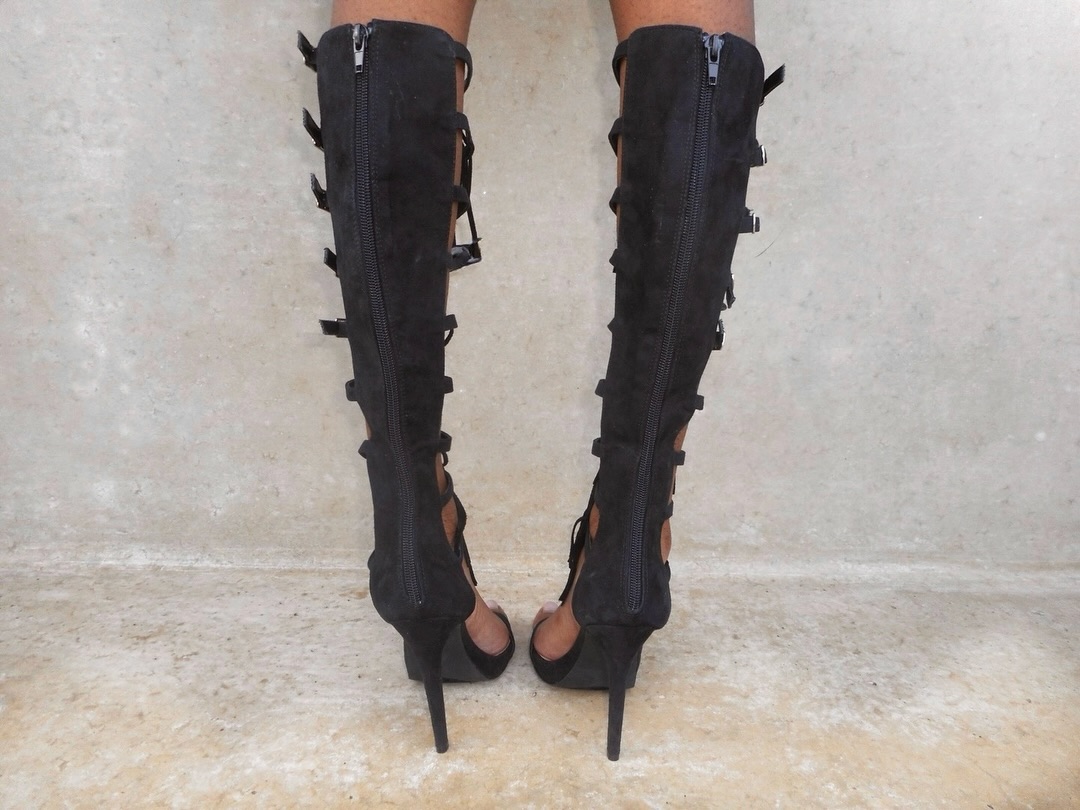 2026 Black Cut Out Buckled San - đánh giá và giá Women Shoes Zipper