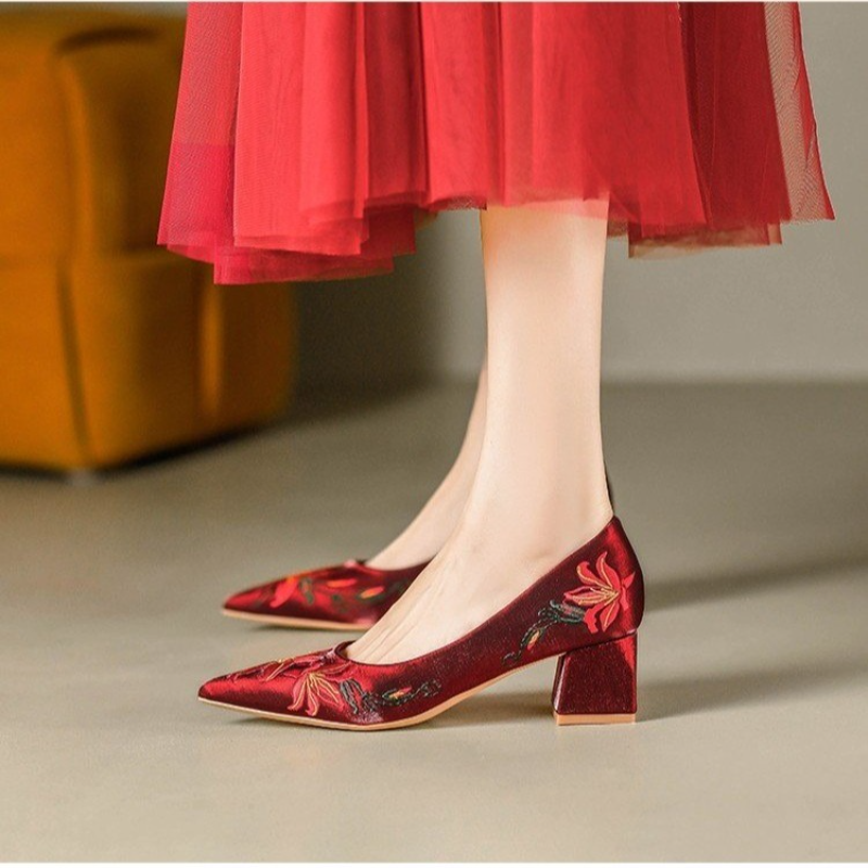 Spring Red Wedding Shoes Embro - đánh giá và giá Women'S Shoes Naturalizer