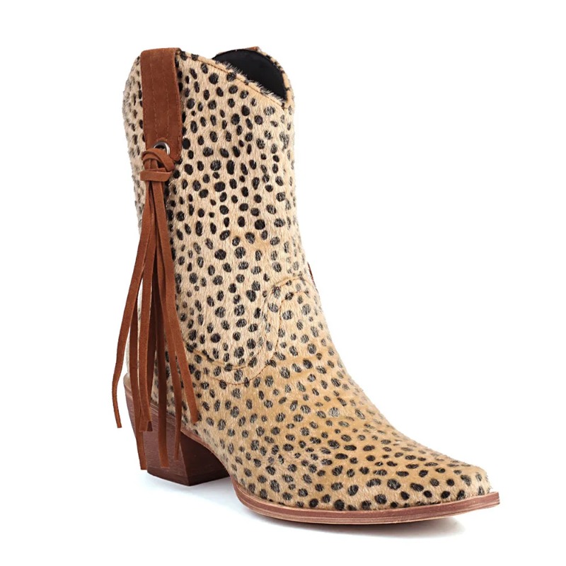 New Vintage Pointy Toe Horseha - đánh giá và giá Block Heel Ankle Boots