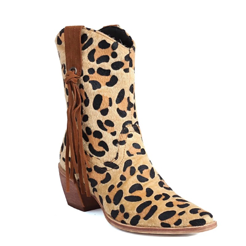 New Vintage Pointy Toe Horseha - đánh giá và giá Block Heel Ankle Boots