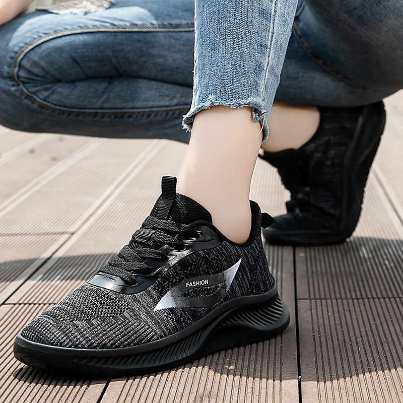 2025 Autumn Black Knitted Shoe - đánh giá và giá Women Shoes Running