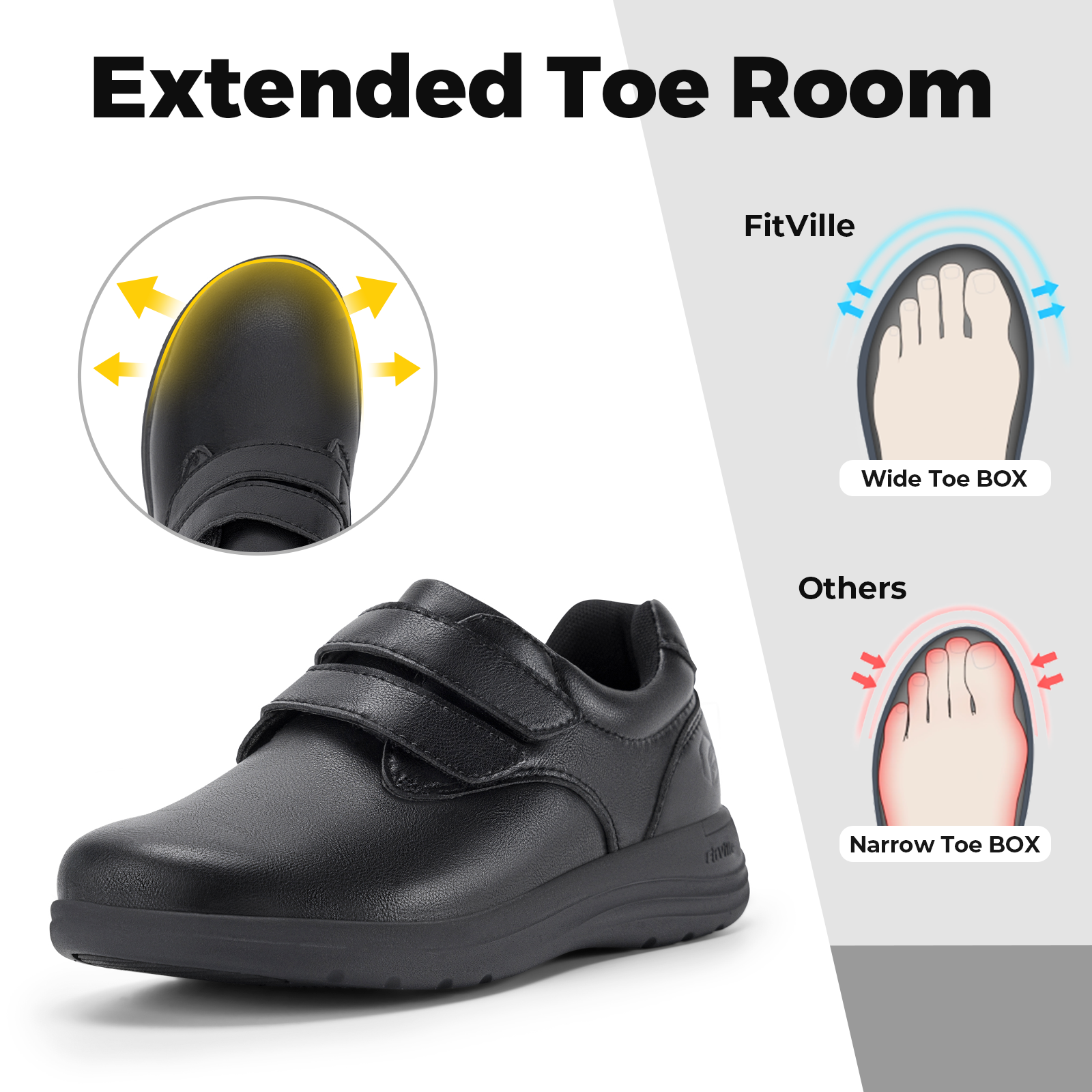 FitVille Leather Women's Shoes - đánh giá và giá Women'S Shoes With Arch Support