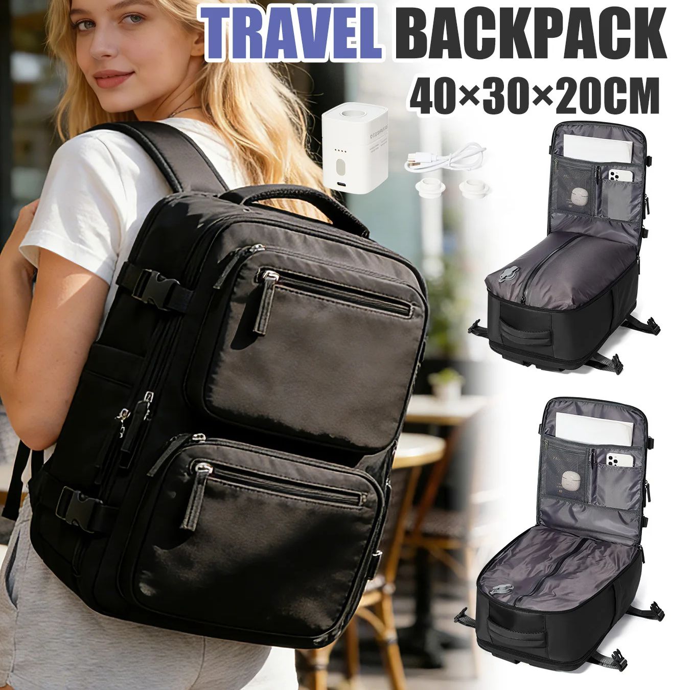 Women Backpack Vacuum Backpack - đánh giá và giá Women Shoes Zipper