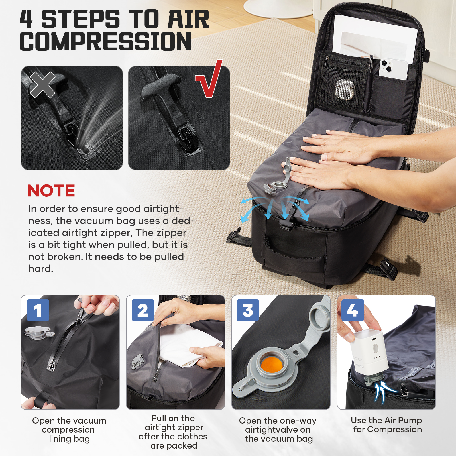 Women Backpack Vacuum Backpack - đánh giá và giá Women Shoes Zipper