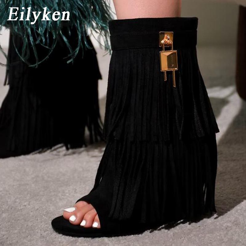 Eilyken Designer Fringe Wedges - đánh giá và giá Women Shoes Zipper