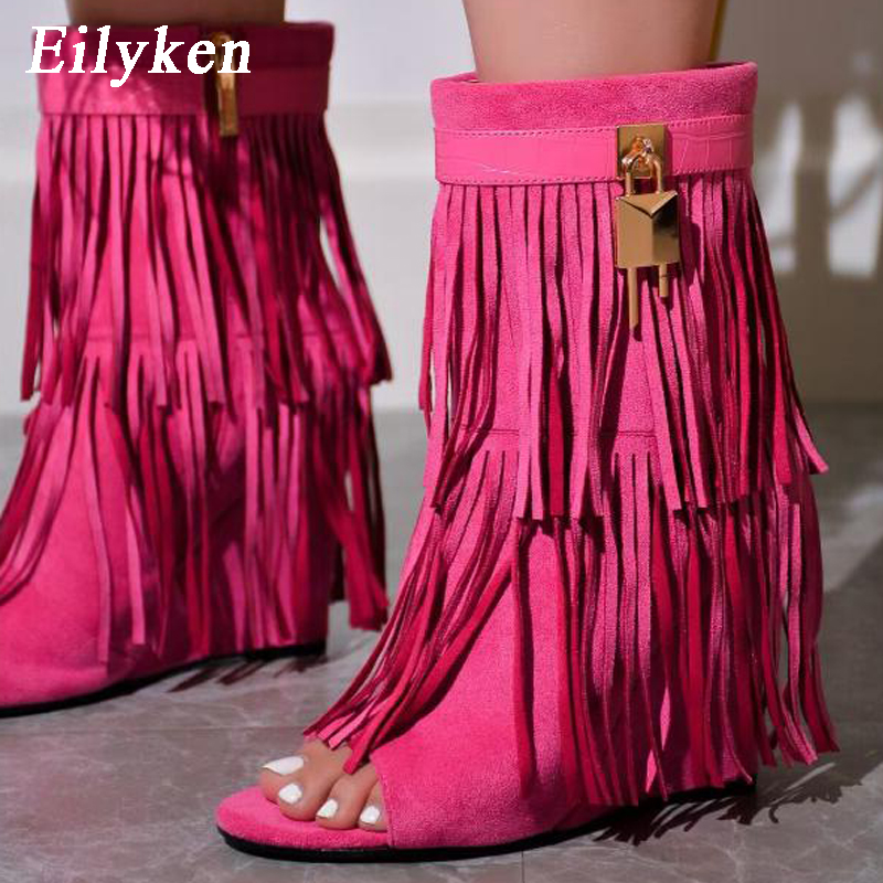 Eilyken Designer Fringe Wedges - đánh giá và giá Women Shoes Zipper