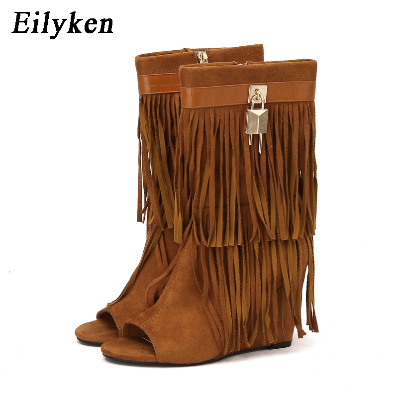 Eilyken Designer Fringe Wedges - đánh giá và giá Women Shoes Zipper